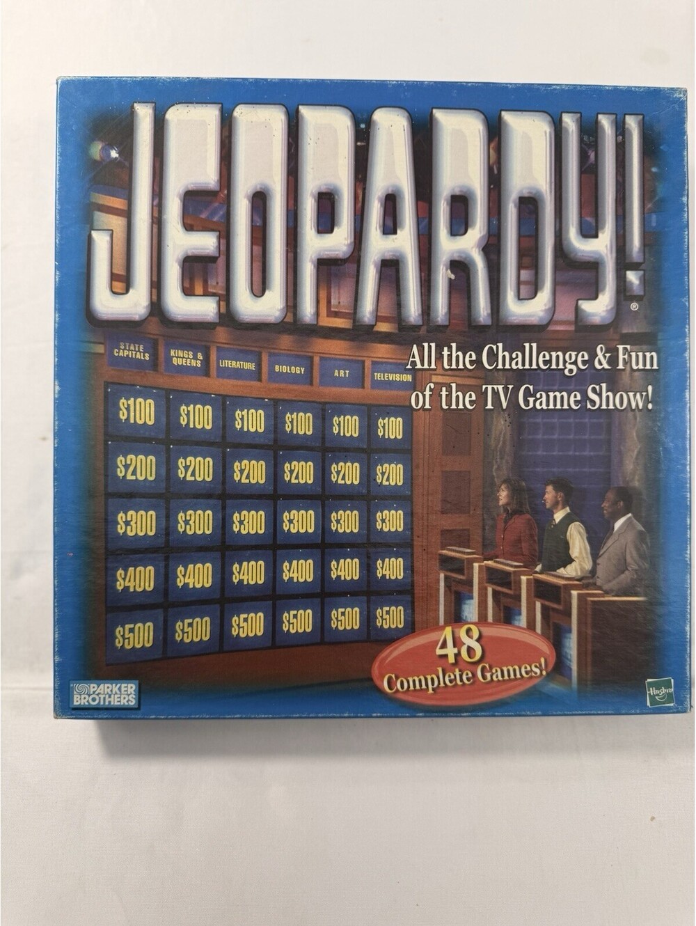 Vintage 1999 JEOPARDY Board Game Parker Brothers Hasbro Trivia COMPLETE